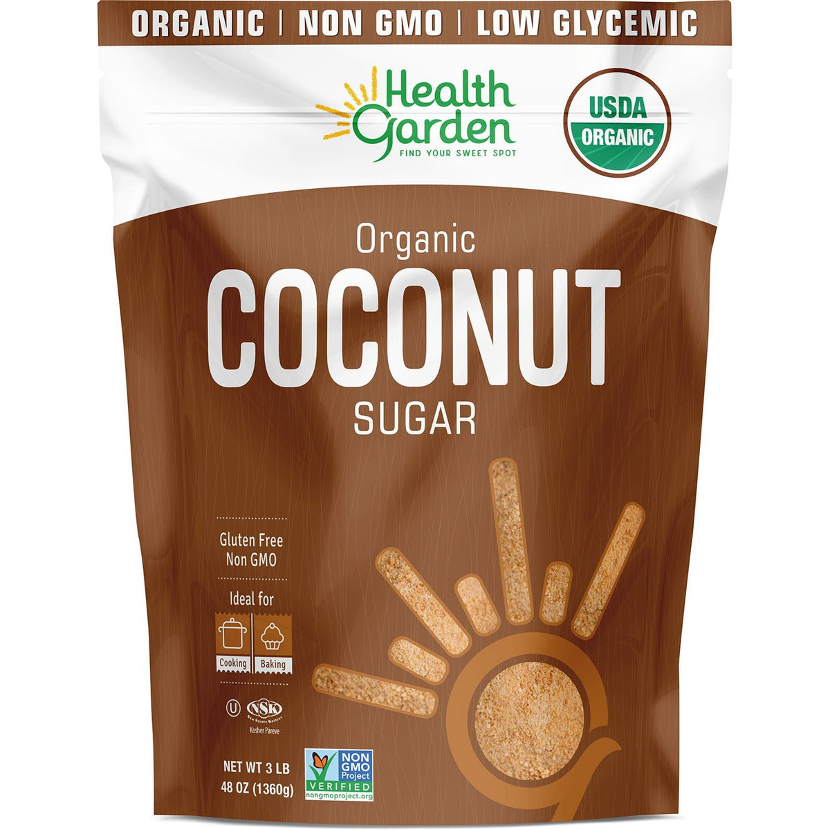 미국직구 Health Garden 견과 / Health Garden Organic Coconut Sugar, 3 lbs. 1