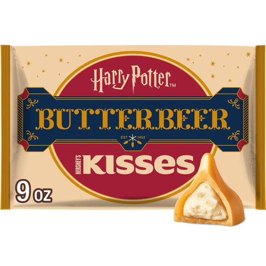 미국직구 HERSHEY'S KISSES Butterbeer 캔디 255g / HERSHEY'S KISSES Butterbeer Flavored, Easter Candy Bag, 2 1