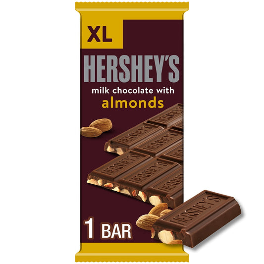 미국직구 Hershey's 초콜릿 120g 2팩 / Hershey's Milk Chocolate with Almonds XL Candy, Bar 120g, 16 Pieces, 2 1