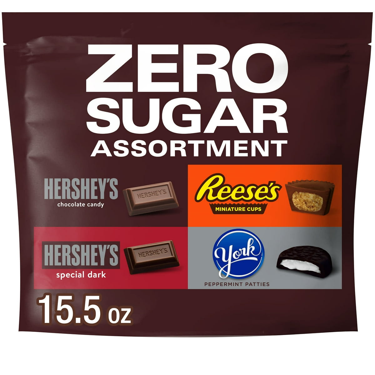 미국직구 Hershey's 캔디 439g / Hershey's, Reese's And York Zero Sugar Assorted Flavored Candy, Variet 1