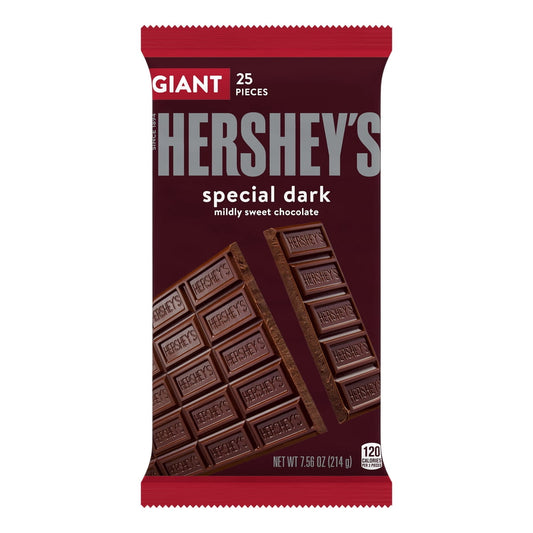 미국직구 Hershey's Special 초콜릿 214g 2팩 / Hershey's Special Dark Mildly Sweet Chocolate Giant Candy, Bar  1