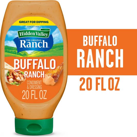 미국직구 Hidden Valley Buffalo 591ml 2팩 / Hidden Valley Buffalo Ranch Dip Sauce Condiment & Dressing, 59 1