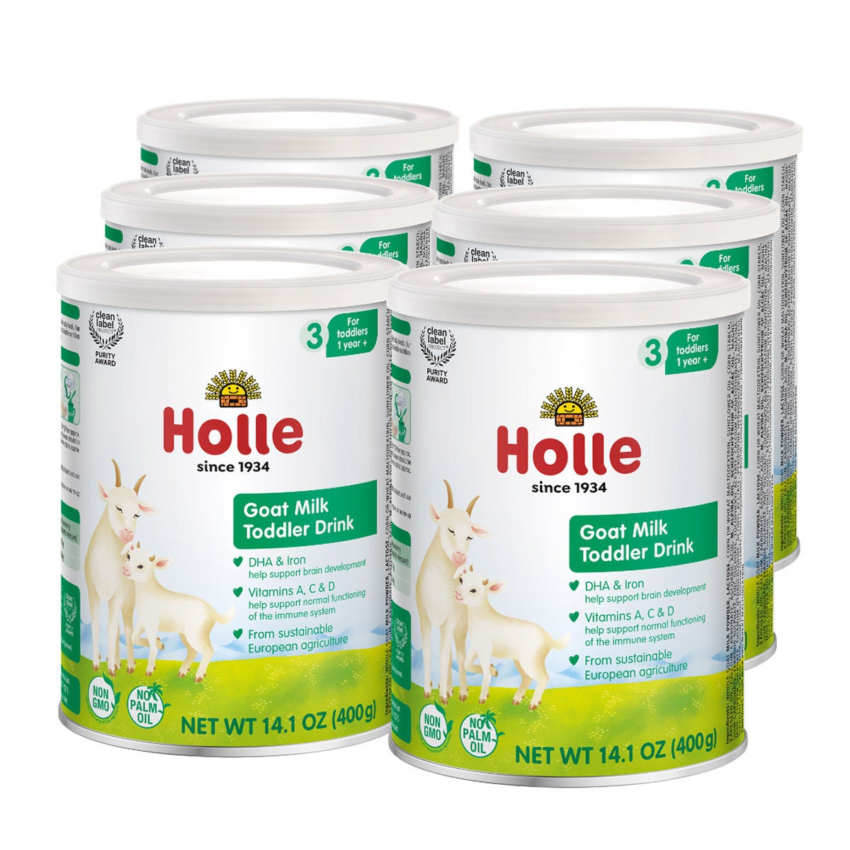미국직구 Holle Goat 417ml / Holle Goat Milk, Toddler Drink, 6 - 417ml Tins 1