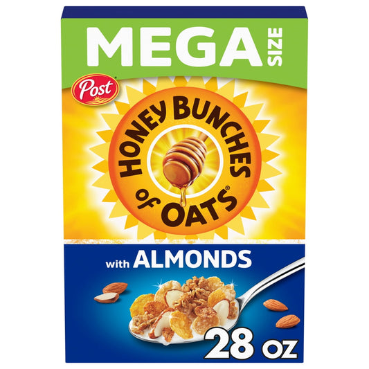 미국직구 Honey Bunches of 견과 794g / Honey Bunches of Oats with Almonds Almond Breakfast Cereal, Family S 1