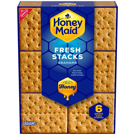 미국직구 Honey Maid Fresh 과자 57g 2팩 / Honey Maid Fresh Stacks Graham Crackers 12 57g 6 Stacks, 2 Pack Bu 1