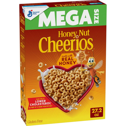 미국직구 Honey 견과 771g 2팩 / Honey Nut Cheerios, Heart Healthy Gluten Free Breakfast Cereal, Mega S 1