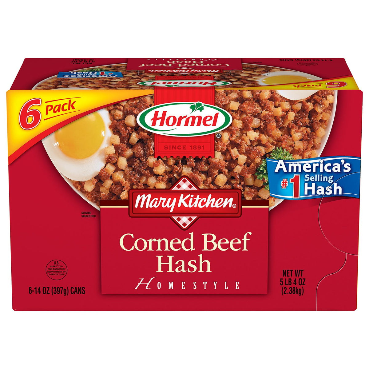 미국직구 Hormel Mary Kitchen 397g / Hormel Mary Kitchen Corned Beef Hash, 397g, 6 pk. 1
