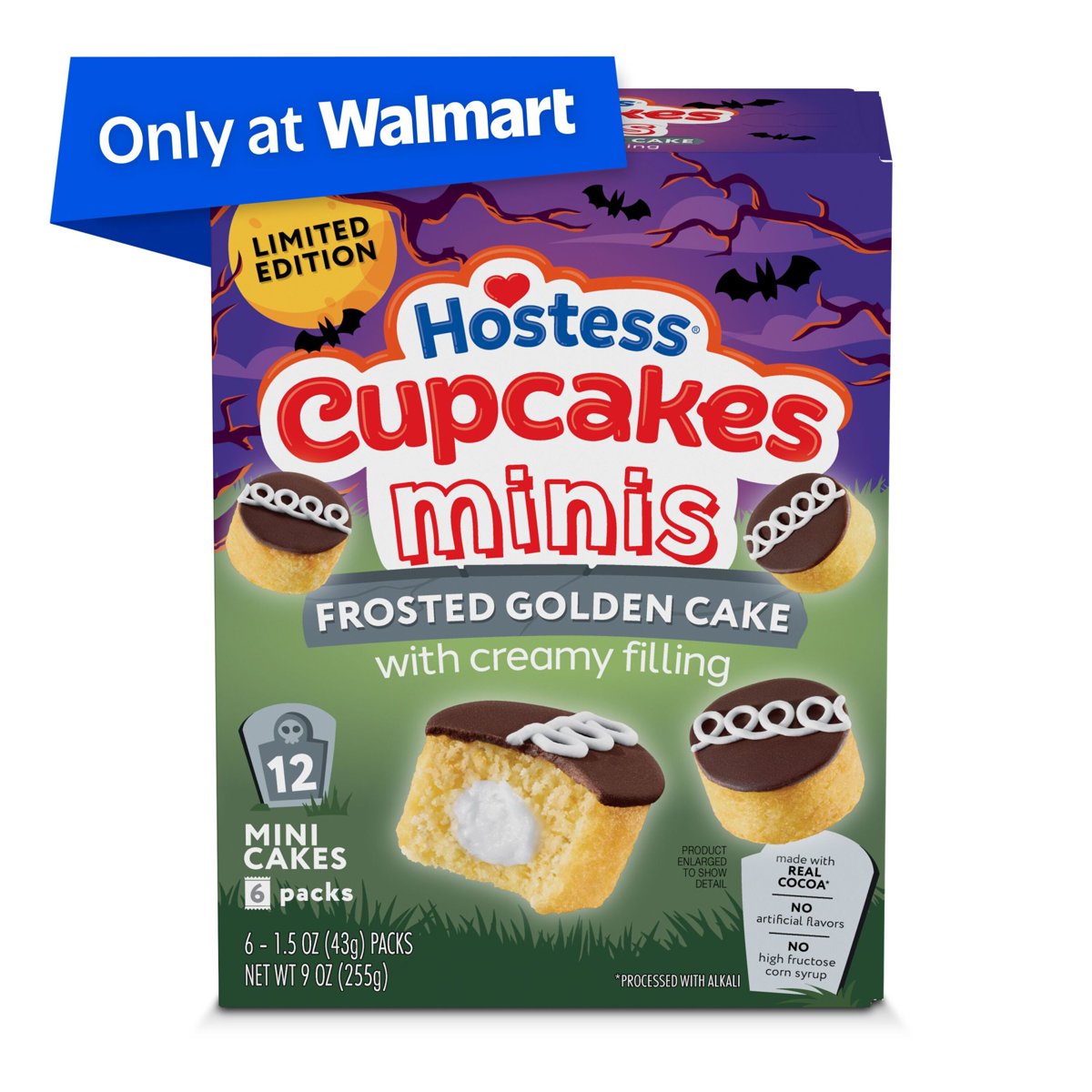 미국직구 Hostess Cupcakes Minis 255g / Hostess Cupcakes Minis, Frosted Golden Snack Cakes for Halloween, 1