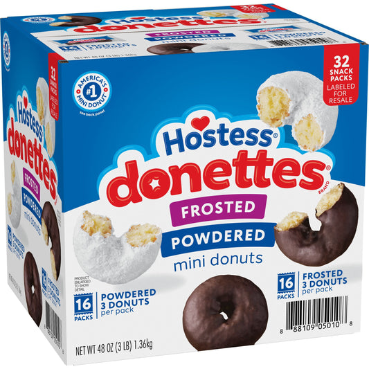 미국직구 Hostess Donettes 견과 43g / Hostess Donettes Variety Pack Donuts, Snack Size, 43g, 32 pk. 1