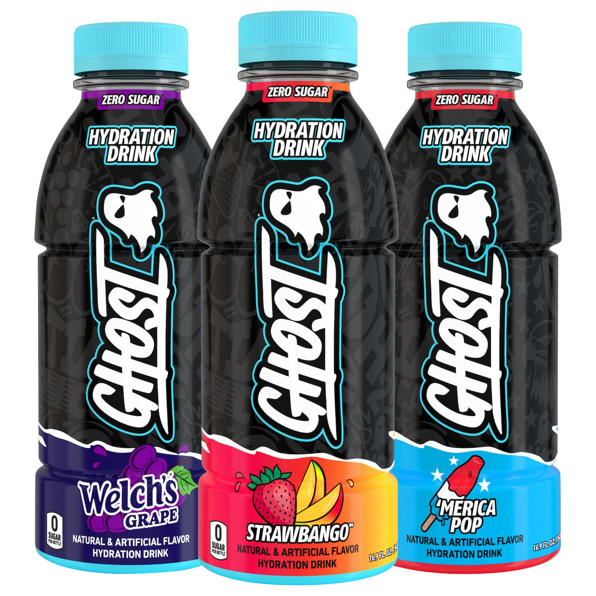 미국직구 Ghost Hydration Drink, Variety Pack, 16.9 fl oz, 15 ct