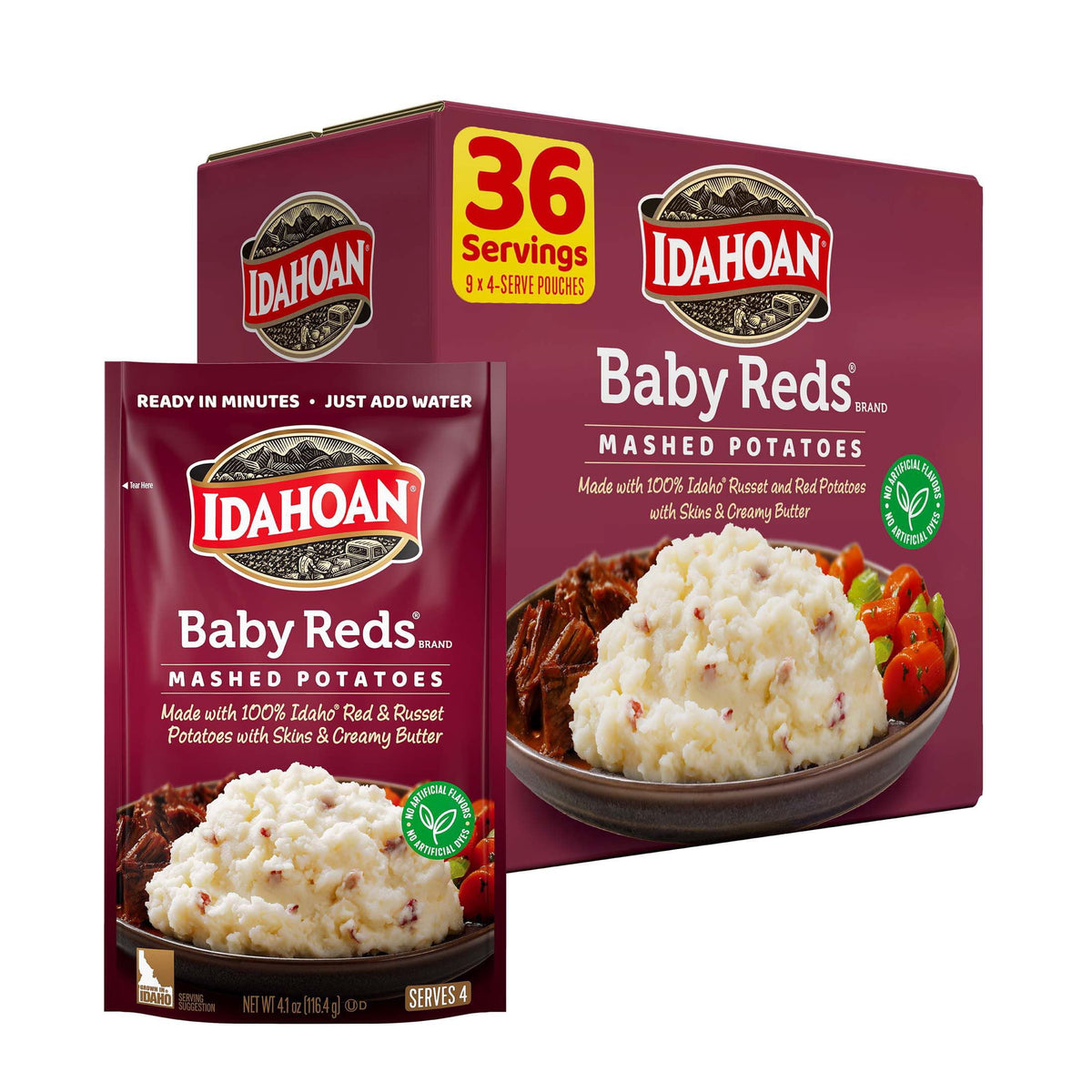 미국직구 Idahoan Baby Reds 116g / Idahoan Baby Reds Flavored Mashed 116g, 9 pk. 1