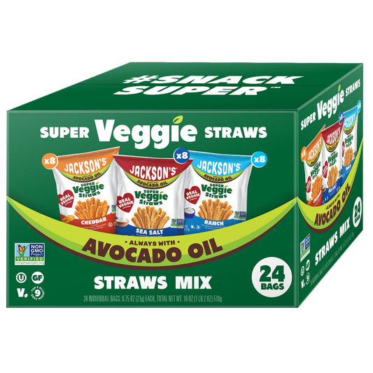 미국직구 Jackson's Super Veggie 21g / Jackson's Super Veggie Straws Variety Pack, 21g, 24 pk. 1
