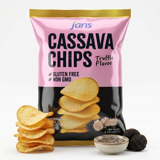 미국직구 Jans Cassava Chips 초콜릿 227g / Jans Cassava Chips, Truffle Flavor (227g, Pack of 1) Gluten Free  1