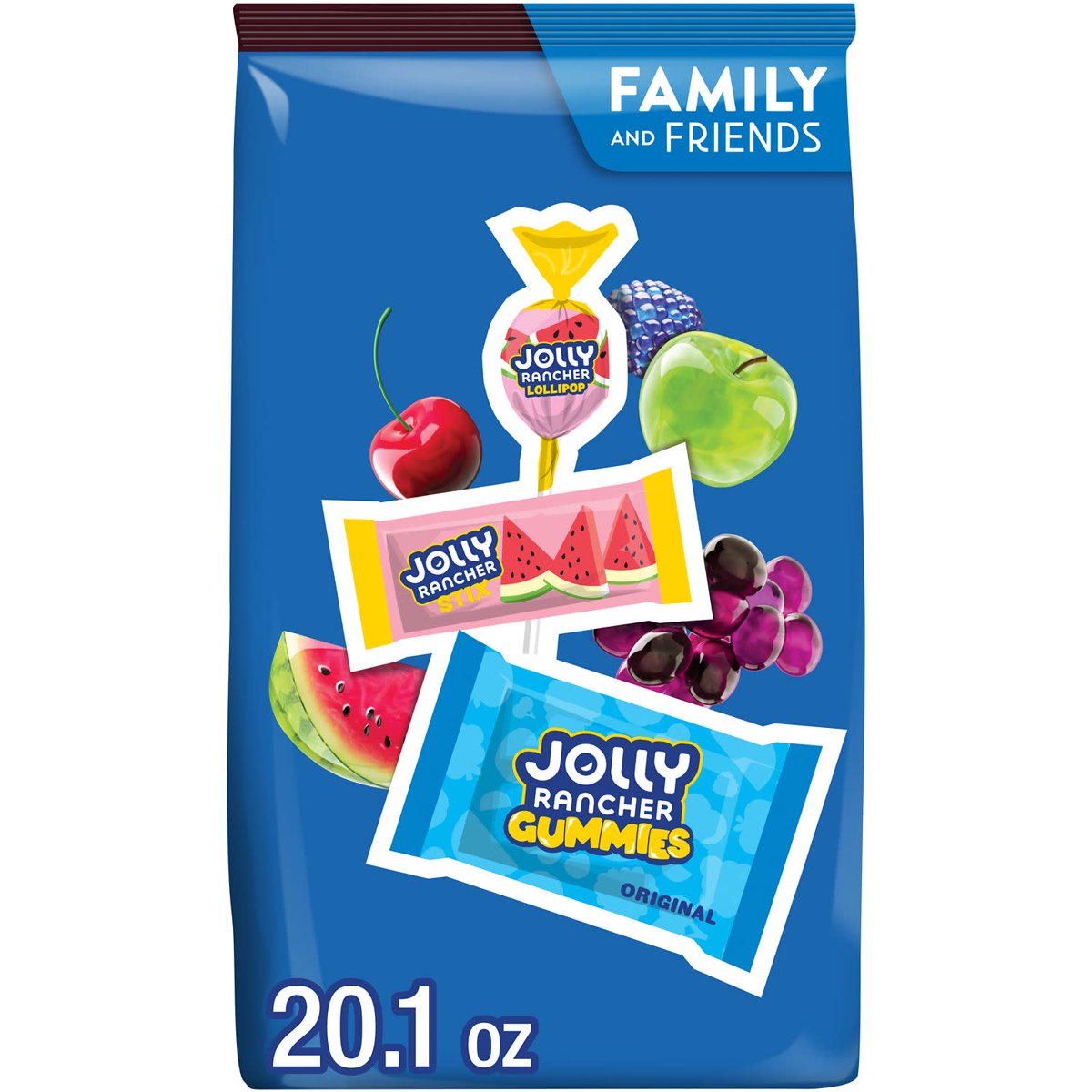 미국직구 Jolly Rancher 캔디 570g / Jolly Rancher Assorted Fruit Flavored Candy, Family and Friends Pack 5 1