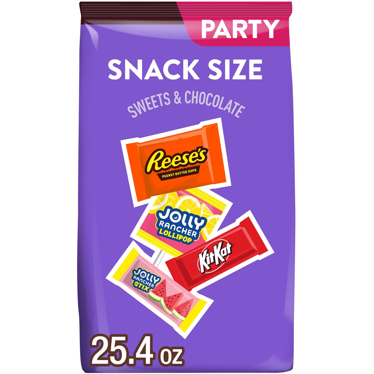 미국직구 Jolly Rancher 캔디 720g / Jolly Rancher, Kit Kat & Reese's Snack Size Assorted Flavored Candy As 1