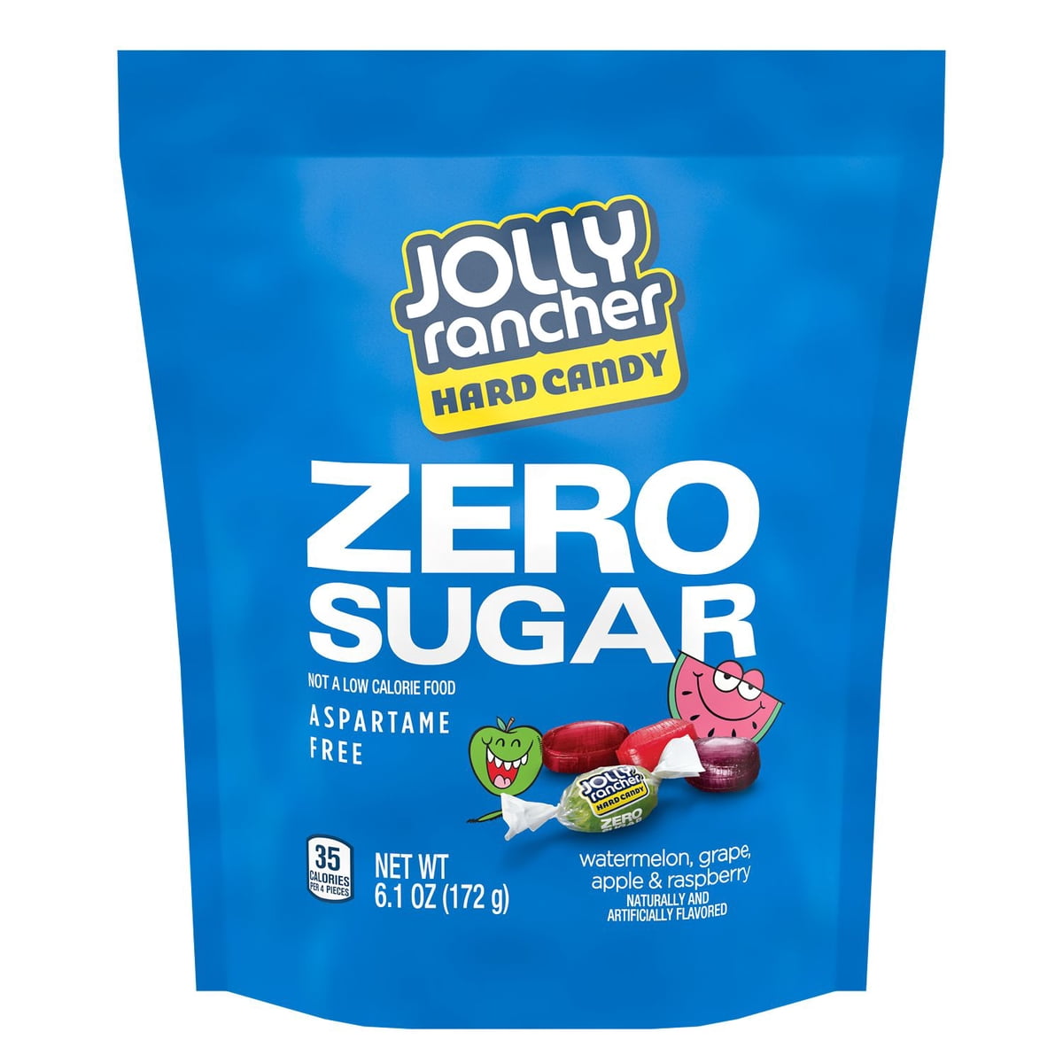 미국직구 Jolly Rancher Zero 캔디 173g / Jolly Rancher Zero Sugar Assorted Fruit Flavored Hard Candy, Bag 1 1