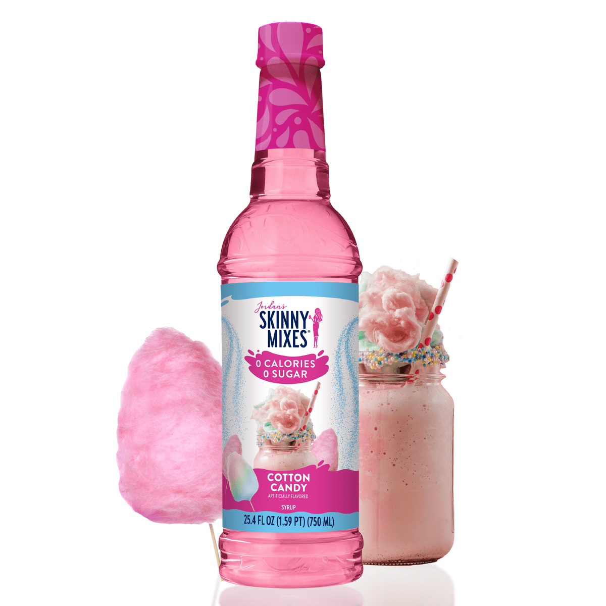 미국직구 Jordan's Skinny Mixes 캔디 751ml / Jordan's Skinny Mixes Sugar Free Cotton Candy Syrup, 751ml 1