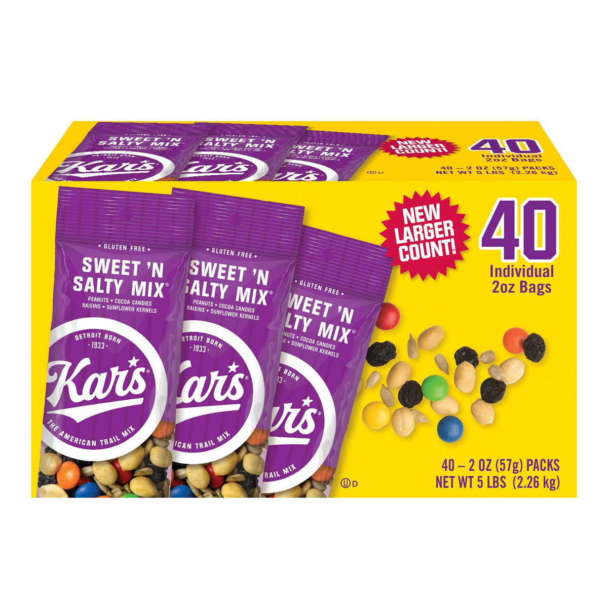 미국직구 Kar's Sweet 'n 57g / Kar's Sweet 'n Salty Trail Mix, 57g, 40 pk. 1