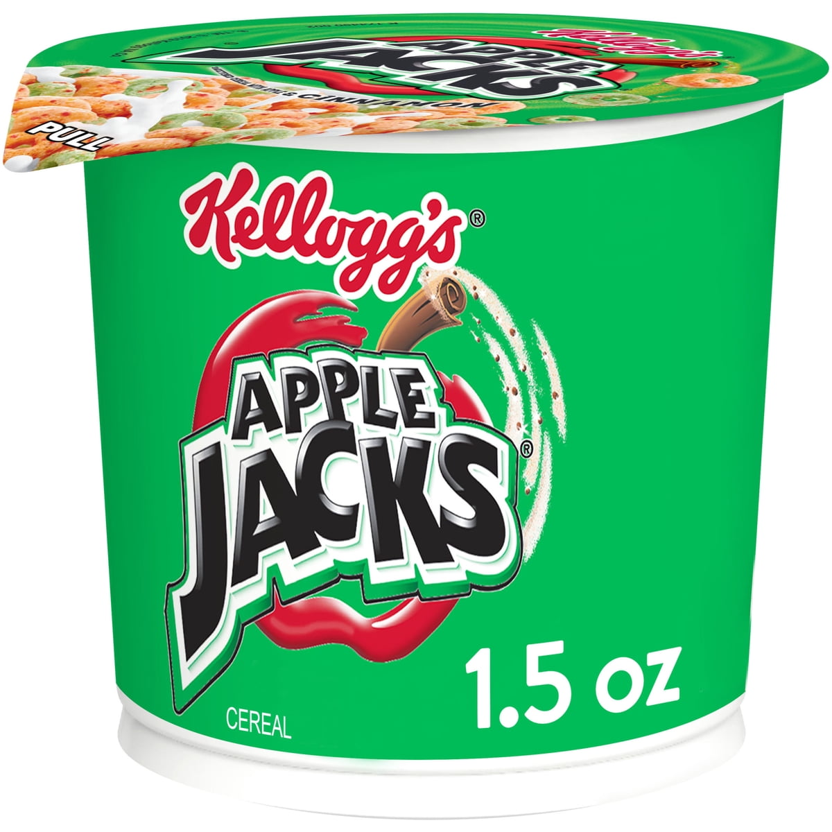 미국직구 Kellogg's Apple Jacks 43g 2팩 / Kellogg's Apple Jacks Original Breakfast Cereal Cups, Kids Cerea 1