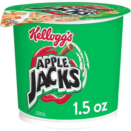 미국직구 Kellogg's Apple Jacks 43g 2팩 / Kellogg's Apple Jacks Original Breakfast Cereal Cups, Kids Cerea 1