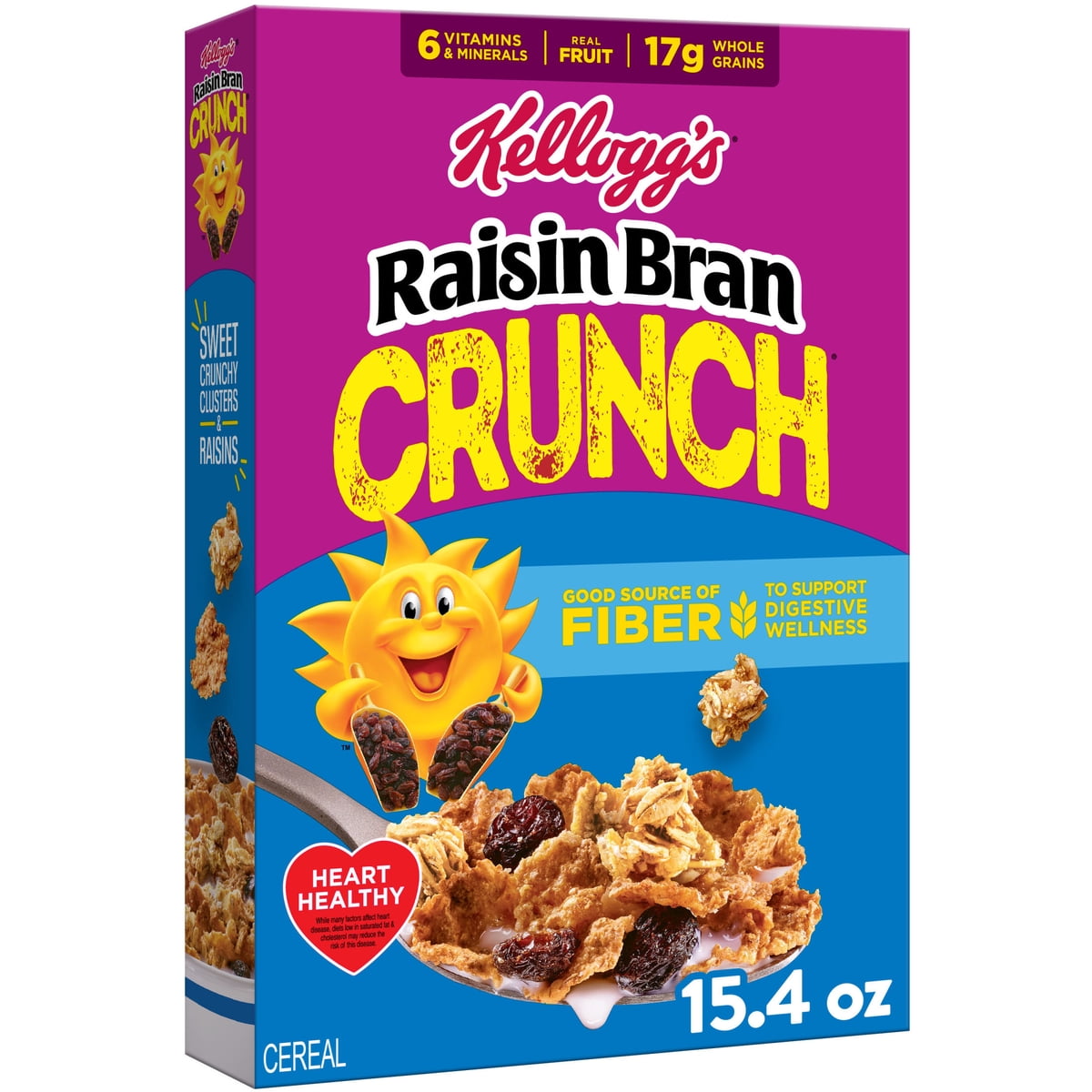 미국직구 Kellogg's Raisin Bran 437g 2팩 / Kellogg's Raisin Bran Crunch Crunch Breakfast Cereal, Good Sour 1