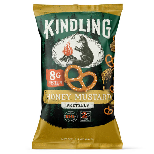 미국직구 Kindling Honey Mustard 184g / Kindling Honey Mustard Protein Pretzels, 100% Whole Grain, 184g B 1