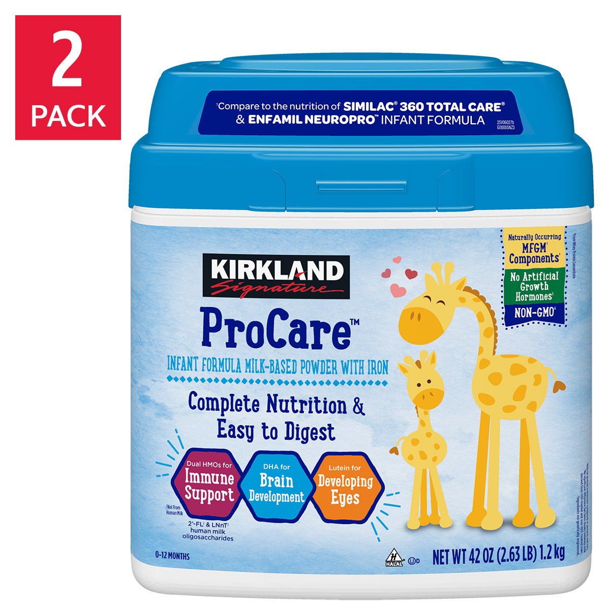 미국직구 Kirkland Signature ProCare 1.2kg 2팩 / Kirkland Signature ProCare with Dual HMO's, Non-GMO Infan 1