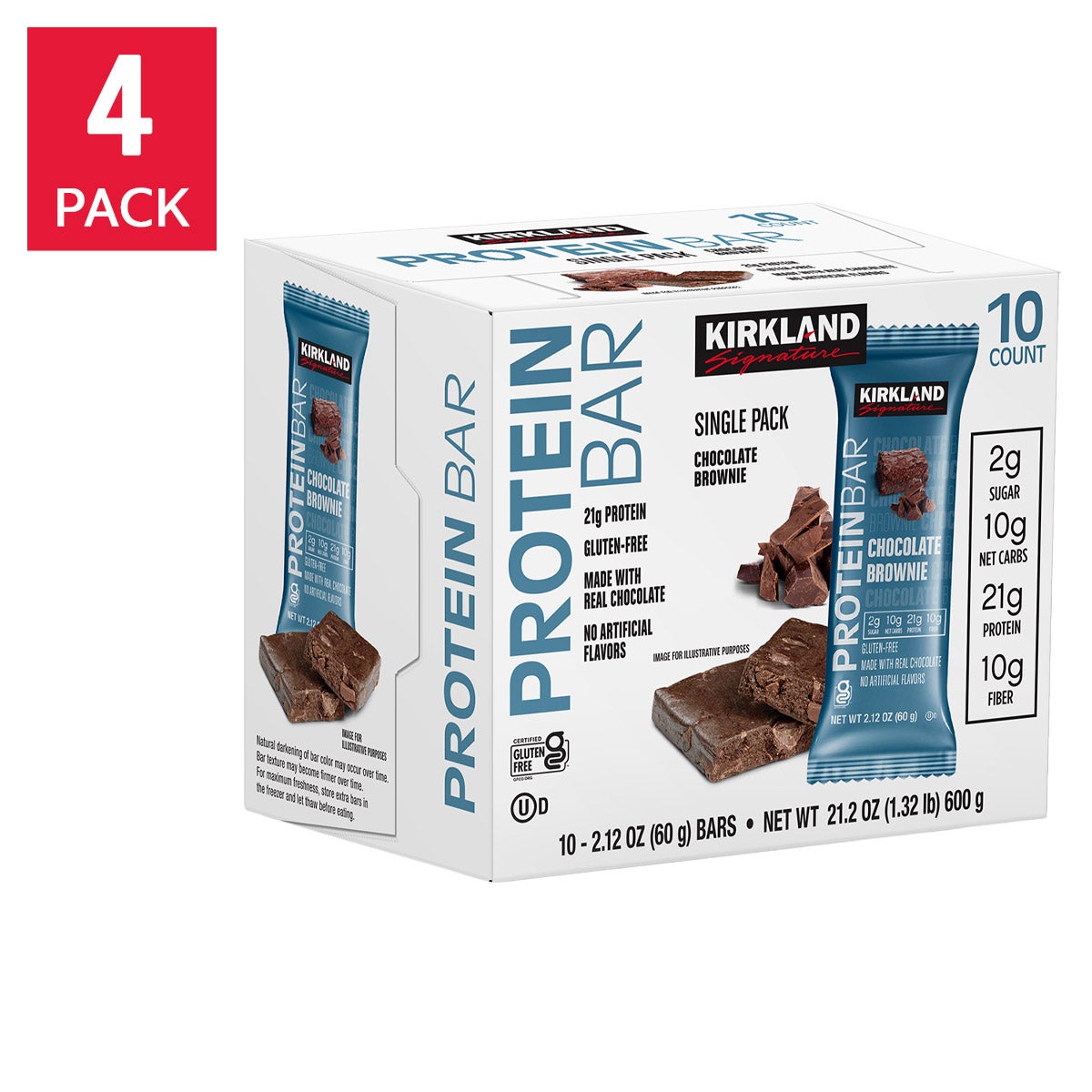 미국직구 커클랜드 초콜릿 60g 4팩 / Kirkland Signature Protein Bars, Chocolate Brownie, 60g Bars, 40-Count 1