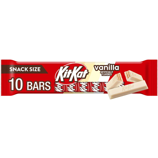 미국직구 Kit Kat Vanilla 캔디 1.4kg / Kit Kat Vanilla Flavored Wafer Candy Bars & Miniatures, Snack Size,  1