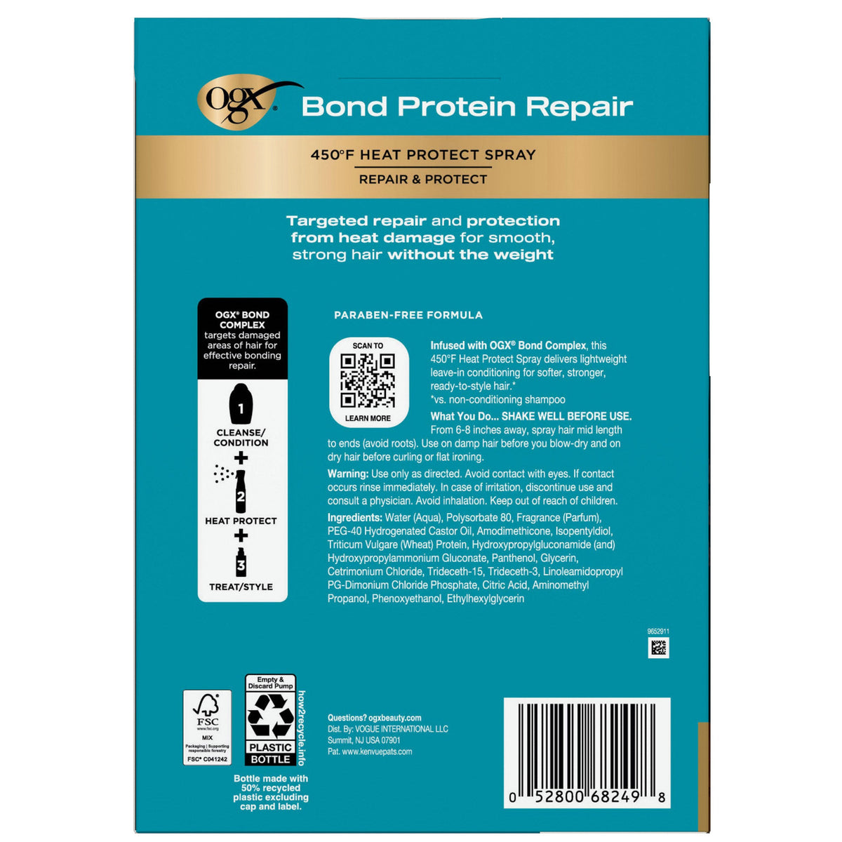 미국직구 오지엑스 192ml 2팩 / OGX Protein Bonding Multitasker Spray, 2-pack, 192ml Each 3