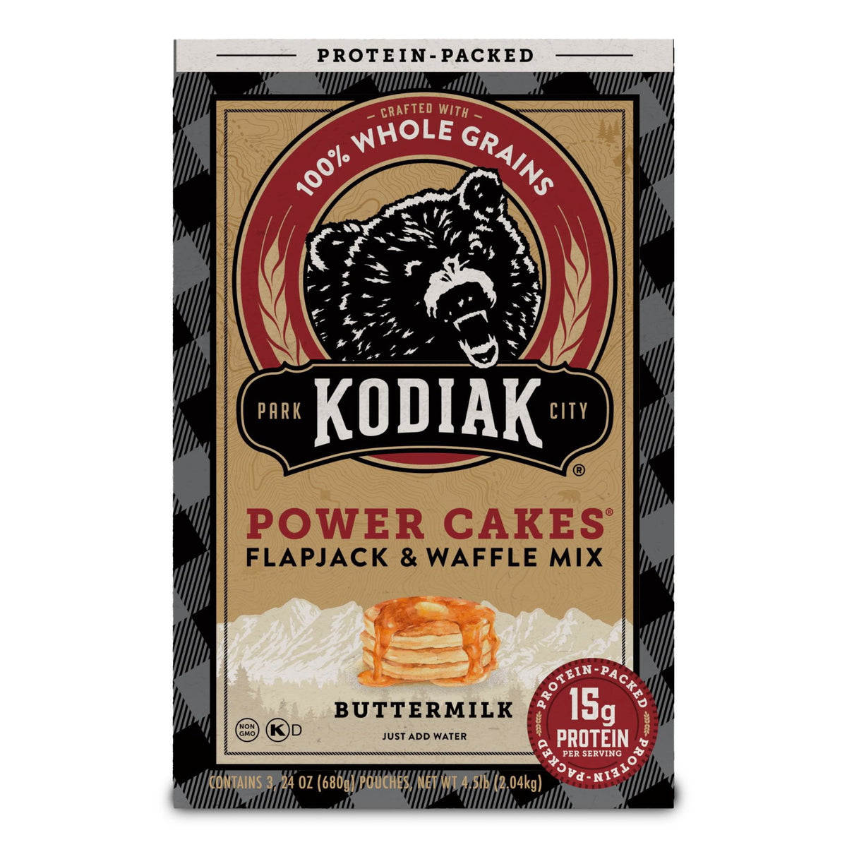 미국직구 Kodiak Cakes Power 2.0kg / Kodiak Cakes Power Cakes Flapjack and Waffle Mix, 2.0kg 1