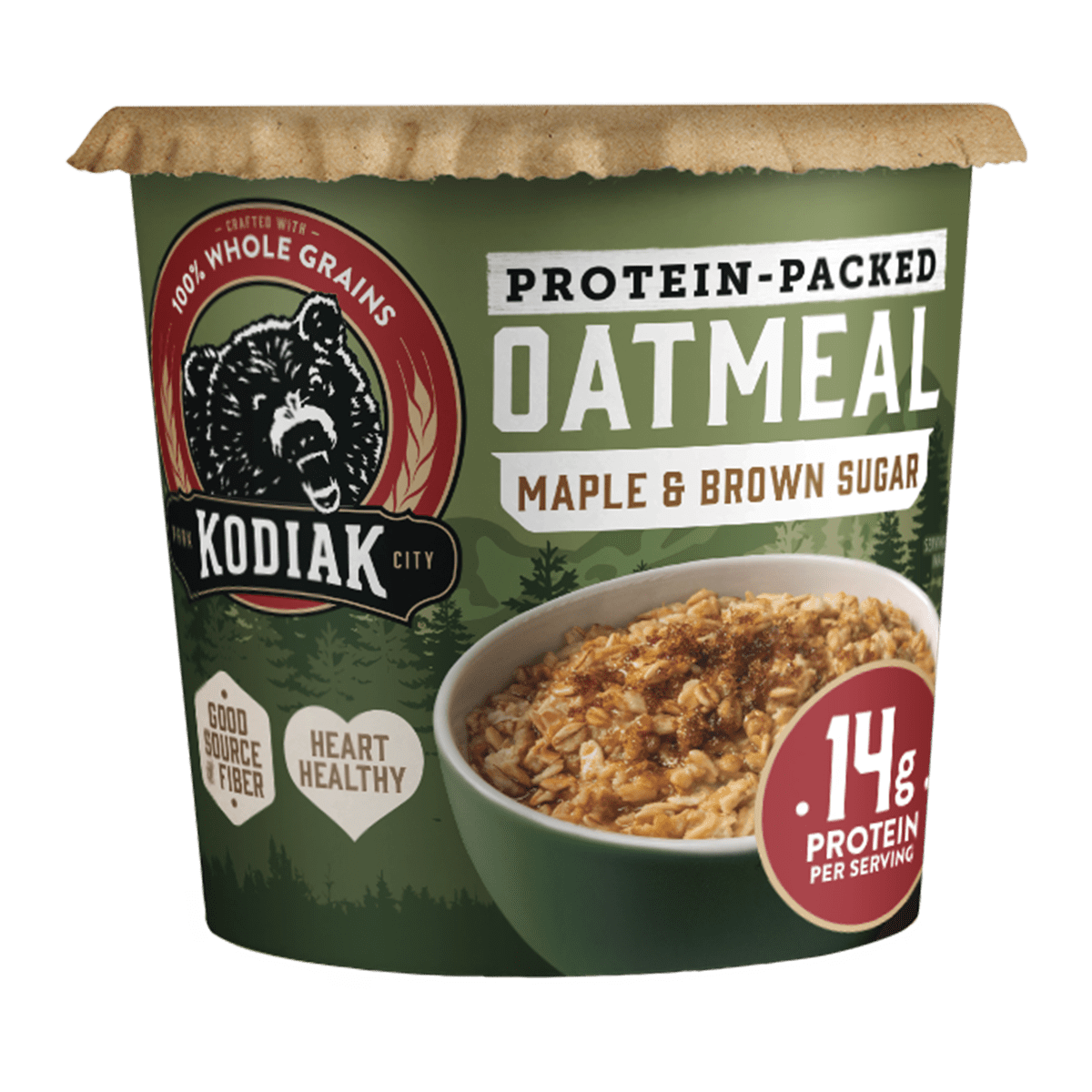 미국직구 Kodiak Protein-Packed Maple 60g 2팩 / Kodiak Protein-Packed Maple Brown Sugar Instant Oatmeal Po 1