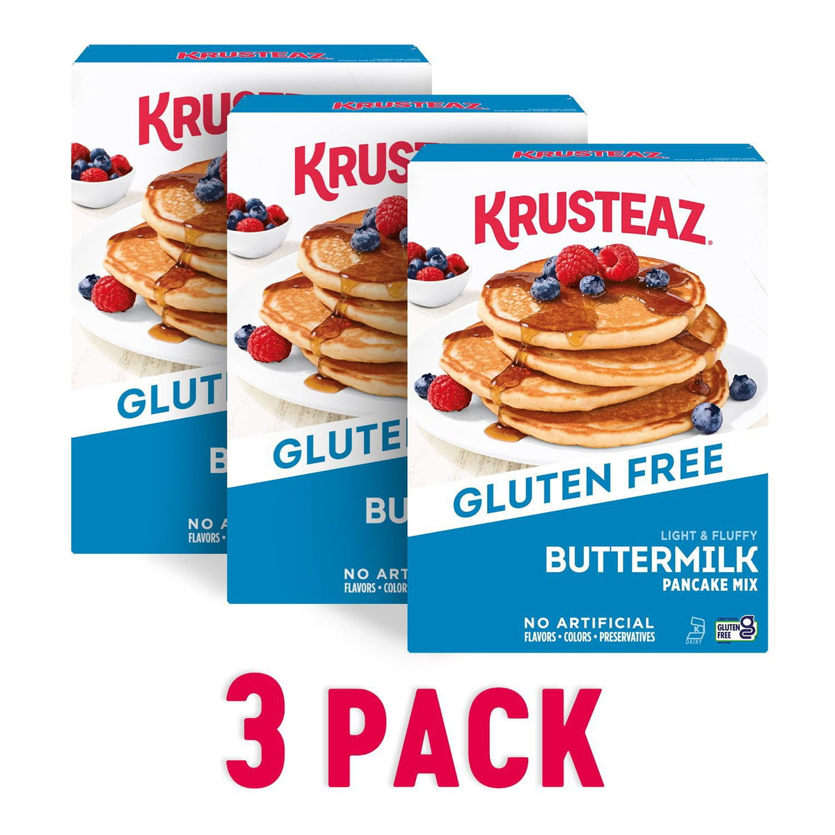 미국직구 Krusteaz Gluten Free 473ml / Krusteaz Gluten Free Buttermilk Pancake Mix, 473ml, 3 pk. 1