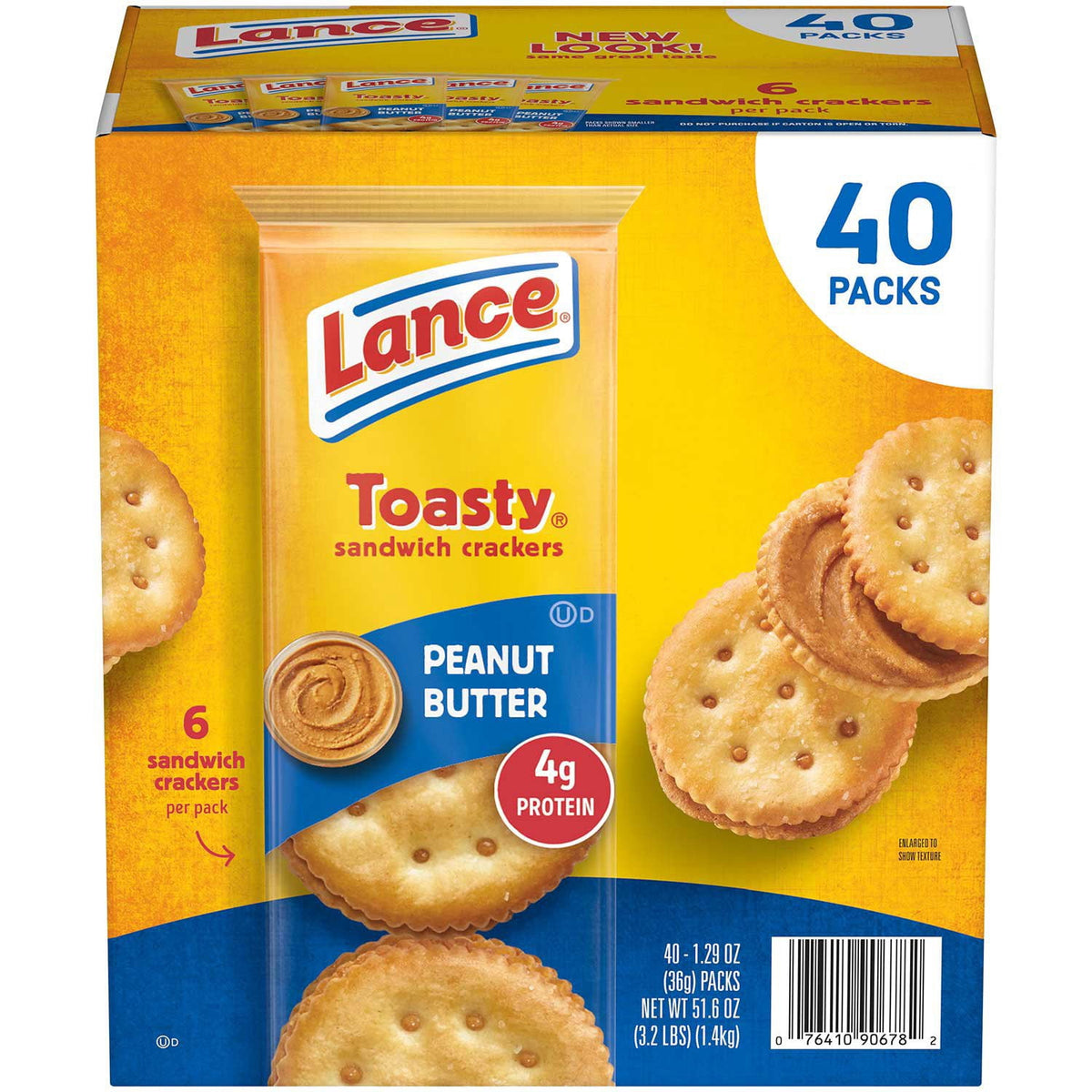 미국직구 Lance Toasty Peanut 견과 37g / Lance Toasty Peanut Butter Sandwich Crackers, 37g, 40 pk. 1