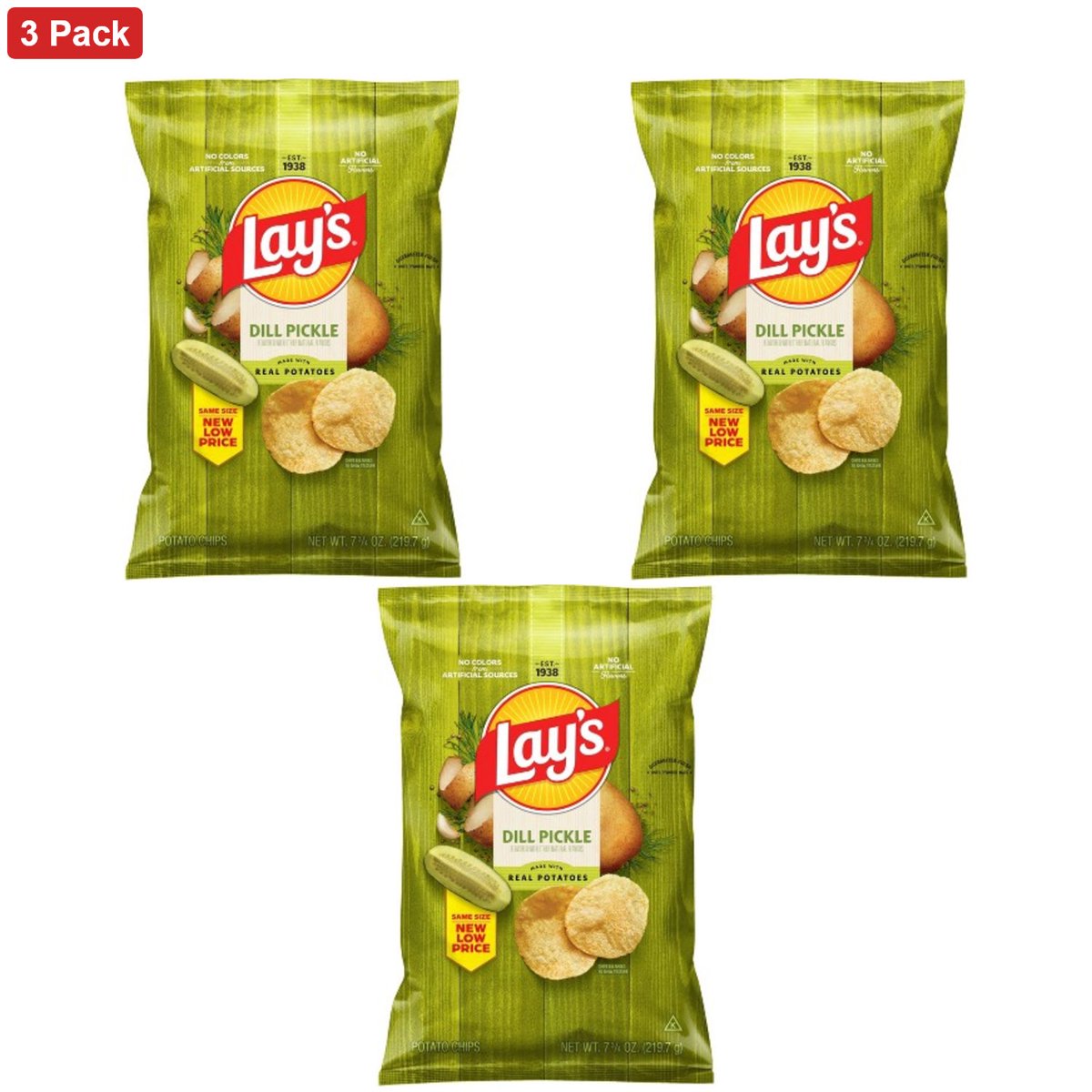 미국직구 Lay's Dill Pickle 220g / Lay's Dill Pickle Flavored Potato Chips - 220g 1