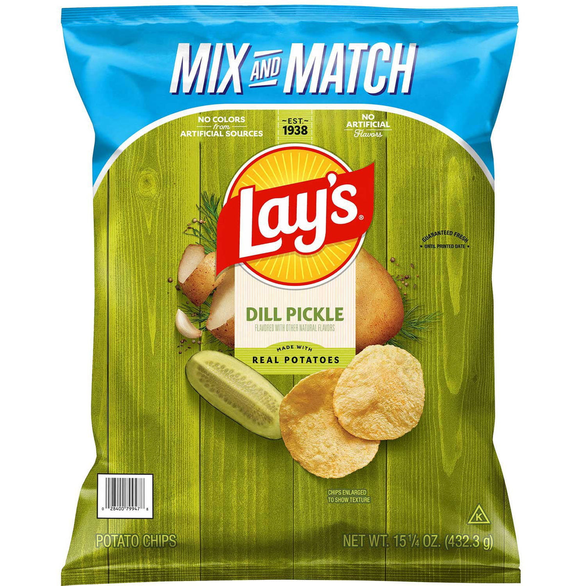 미국직구 Lay's Dill Pickle 432g / Lay's Dill Pickle Potato Chips, 432g 1