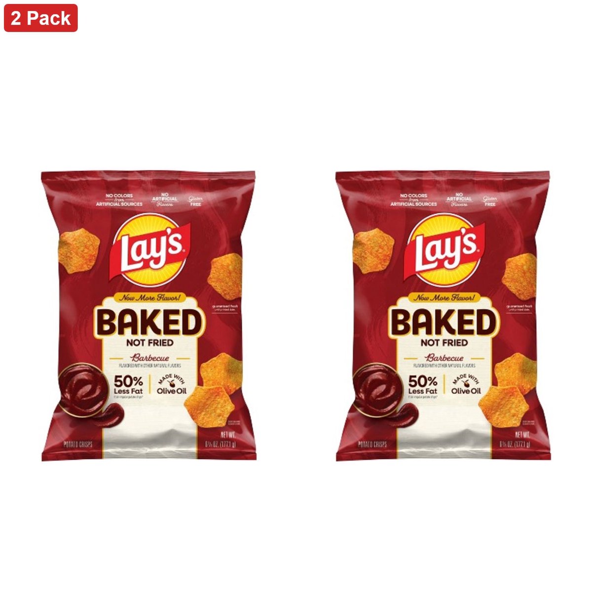 미국직구 Lay's Oven Baked 177g / Lay's Oven Baked Barbecue Flavored Potato Chips - 177g 1