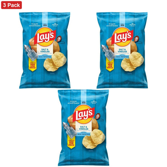 미국직구 Lay's Salt & 220g / Lay's Salt & Vinegar Flavored Potato Chips - 220g 1