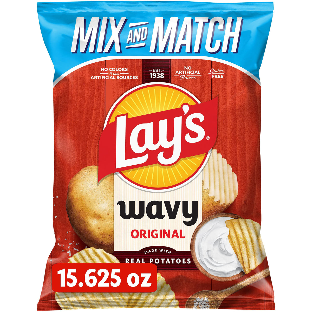 미국직구 Lay's Wavy 443g / Lay's Wavy Original Potato Chips, 443g 1