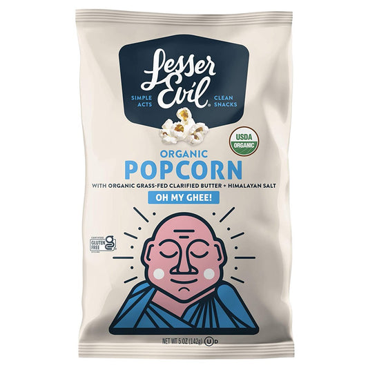 미국직구 LesserEvil Buddha Bowl 142g 2팩 / LesserEvil Buddha Bowl Organic Popcorn Gluten Free Oh My Ghee  1