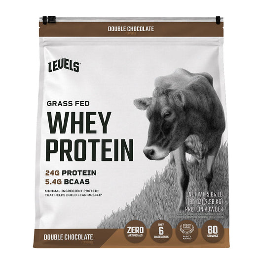 미국직구 Levels Grass Fed 초콜릿 / Levels Grass Fed Whey Protein, Double Chocolate, 5.64 lbs 1