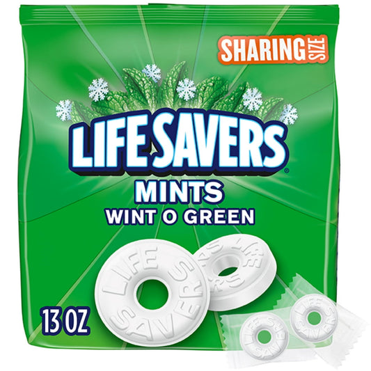 미국직구 Life Savers Wint-O-Green 캔디 369g 2팩 / Life Savers Wint-O-Green Breath Mints Hard Candy, Sharing 1
