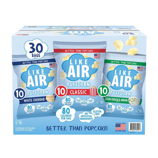 미국직구 Like Air Puffcorn 14g / Like Air Puffcorn Variety Pack, 14g, 30 pk. 1