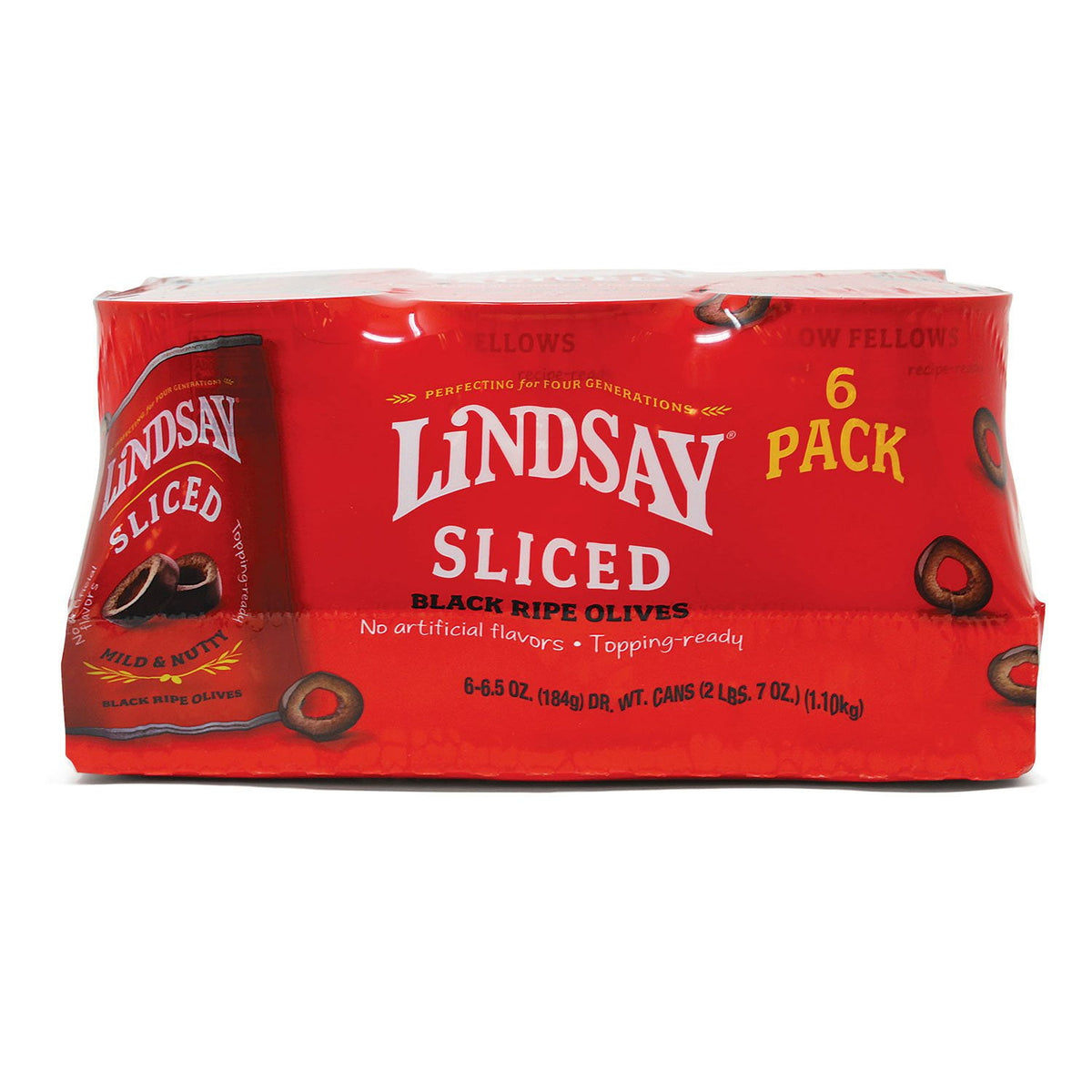 미국직구 Lindsay Sliced Black 184g / Lindsay Sliced Black Ripe Olives, 184g, 6 pk. 1