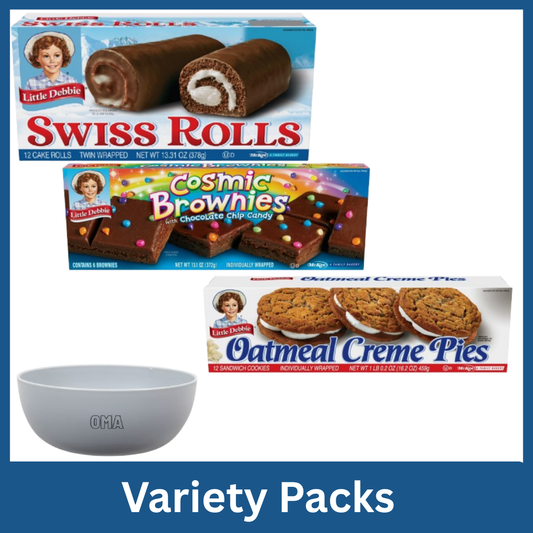 미국직구 Little Debbie 377g / Little Debbie Variety Pack Swiss Rolls, Cosmic Brownies & Oatmeal Crem 1