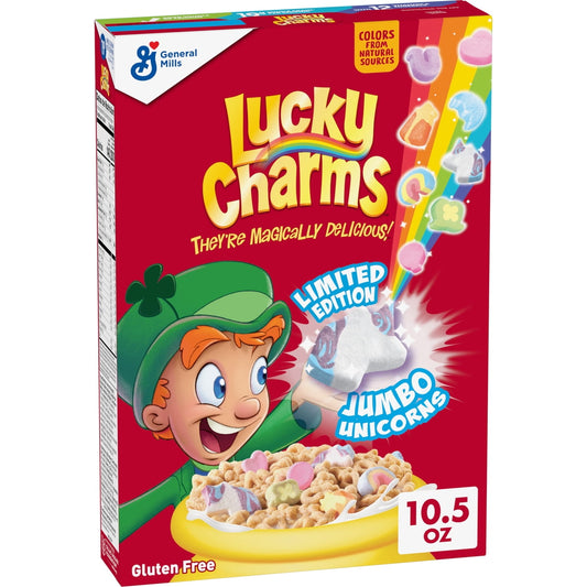 미국직구 Lucky Charms Cereal 142g 2팩 / Lucky Charms Cereal With Marshmallows With Leprechaun Trap 10 142 1