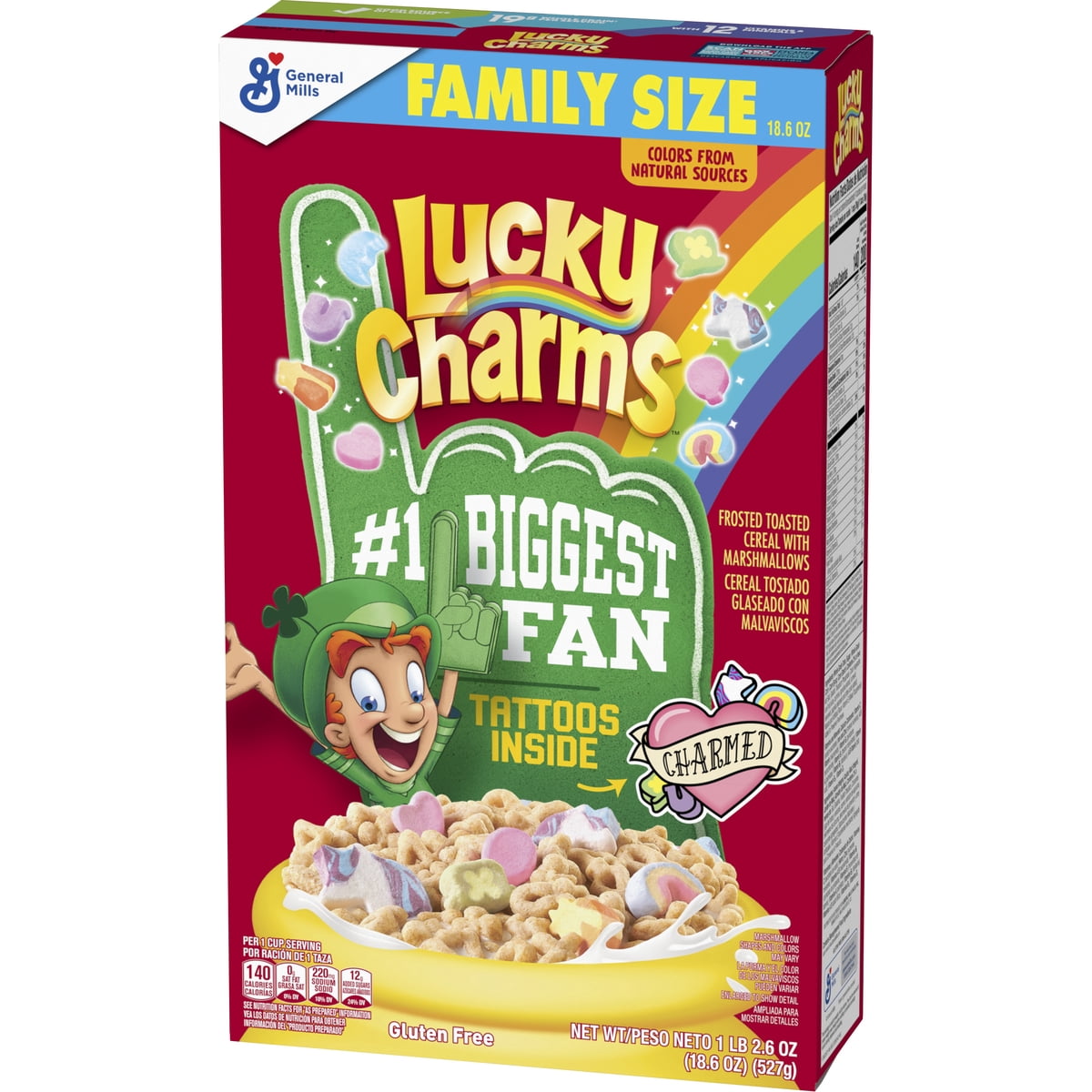 미국직구 Lucky Charms Cereal 170g 2팩 / Lucky Charms Cereal With Marshmallows With Leprechaun Trap Family 1