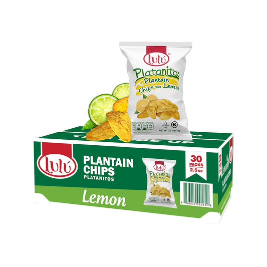 미국직구 Lulu Platanitios Lemon 71g / Lulu Platanitios Lemon Plantain Chips, 71g, 30 pk. 1