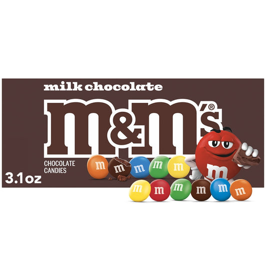 미국직구 M&M'S 초콜릿 88g 2팩 / M&M'S Milk Chocolate Candy Movie Theater Box, 88g, 2 Pack Bundle 1