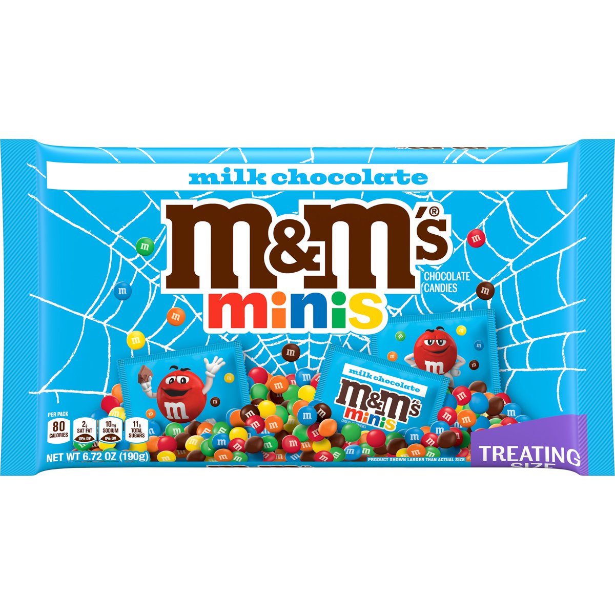 미국직구 M&M's Minis 초콜릿 191g 2팩 / M&M's Minis Milk Chocolate Halloween Candy Fun Size packs, Treating S 1